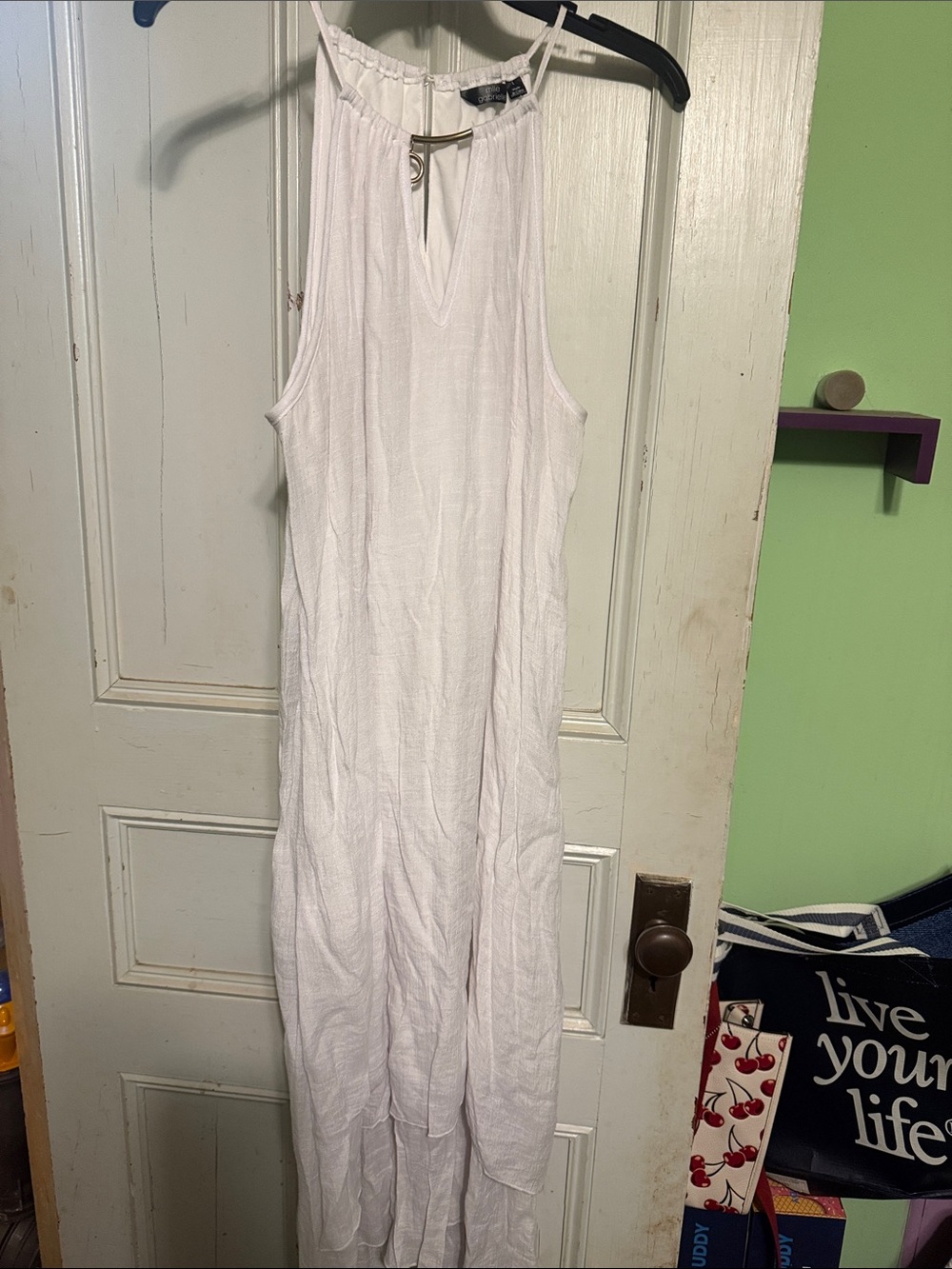 Mlle Gabrielle White Sleeveless Maxi Dress